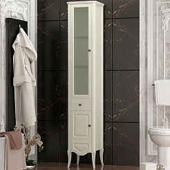 Opadiris Шкаф-пенал для ванной Брунелла 37.5 L слоновая кость – фотография-1